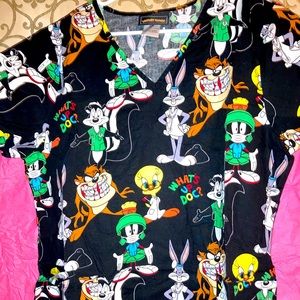 Loony Tunes Scrub Top